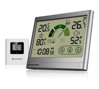 Bresser Thermo-hygromètre VentAir H – Recommandation aération, Intérieur/Extérieur, Sans fil