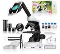 Bresser Microscope Junior 40x2000x avec Support de Smartphone innovant et éclairage LED réglable
