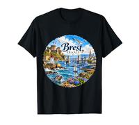 Brest France, Française, Européenne, T-Shirt Graphique avec Valeur