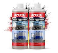 BRESTOL® Nettoyant acide pour silo et réservoir, 2 l, concentré, teinture pour acier inoxydable, aluminium, façade et pierre, activateur