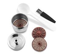 Bresuve Capsule de café réutilisable et rechargeable en acier inoxydable Filtre à café concentré italien compatible avec machine à café ILLY pour machine à café X9 x8 x7.1 Y5 Y3 Y1.1