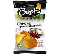 Bret?s Chips Saveur Chèvre & Piment d?Espelette Pommes de Terre de France 125g (lot de 6