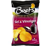 Bret’s Chips Saveur Sel & Vinaigre Pommes de Terre de France 125g (lot de 6)