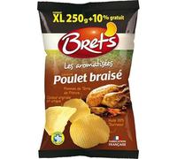 Bret?s Les Aromatisées Chips Saveur Poulet Braisé Pommes de Terre de France Format XL 275g (lot de