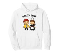 Bretagne Breizh Love Couple Breton et Bretonne Amour Humour Sweat à Capuche