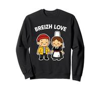 Bretagne Breizh Love Couple Breton et Bretonne Amour Humour Sweatshirt