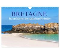 Bretagne - Côte de rêve dans la Finistère du Sud (calendrier mural 2026 DIN A4 paysage) - Calendrier mensuel CALVENDO