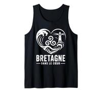 Bretagne dans Le Cœur Triskell Phare Breton Mer Océan Débardeur