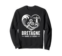 Bretagne dans Le Cœur Triskell Phare Breton Mer Océan Sweatshirt