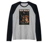Bretagne Épagneul Treat Dealer Parodie Humour Amoureux des chiens Manche Raglan