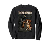Bretagne Épagneul Treat Dealer Parodie Humour Amoureux des chiens Sweatshirt
