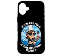 Bretagne Femme Bretonne Têtue - Humour Bigoudène Triskell Coque pour iPhone 16 Plus