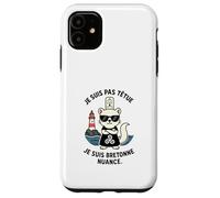 Bretagne Femme - Hermine Bretonne Humour Coiffe Triskell Coque pour iPhone 11