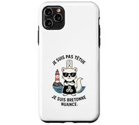 Bretagne Femme - Hermine Bretonne Humour Coiffe Triskell Coque pour iPhone 11 Pro Max