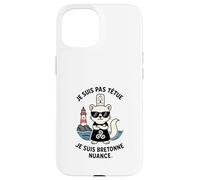 Bretagne Femme - Hermine Bretonne Humour Coiffe Triskell Coque pour iPhone 15