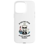 Bretagne Femme - Hermine Bretonne Humour Coiffe Triskell Coque pour iPhone 15 Pro Max