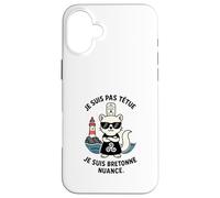 Bretagne Femme - Hermine Bretonne Humour Coiffe Triskell Coque pour iPhone 16 Plus