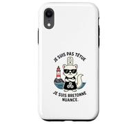 Bretagne Femme - Hermine Bretonne Humour Coiffe Triskell Coque pour iPhone XR