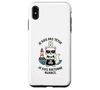 Bretagne Femme - Hermine Bretonne Humour Coiffe Triskell Coque pour iPhone XS Max