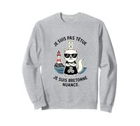 Bretagne Femme - Hermine Bretonne Humour Coiffe Triskell Sweatshirt