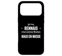 Bretagne Fier D'être Rennais Breton Rennes Cadeau Humour bzh Coque pour iPhone 17 Pro Max