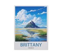 Bretagne, France, Mer，Adultes Puzzle 1000 Pièces pour Adolescents Adultes Jeux De Casse-tête Amusants Puzzle en Papier（50x70cm）-HD30