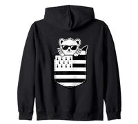 Bretagne Hermine Bretonne Poche Drapeau Breton Gwenn Ha du Sweat à Capuche