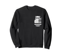 Bretagne Hermine Bretonne Poche Drapeau Breton Gwenn Ha du Sweatshirt