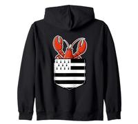 Bretagne Homard Poche Bretonne Drapeau Breton Gwenn Ha du Sweat à Capuche