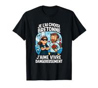 Bretagne Homme Couple Breton - Bretonne Têtue Humour T-Shirt
