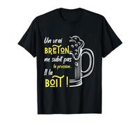 Bretagne humour alcool bière breton - Blague mousse blonde T-Shirt
