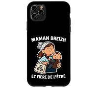 Bretagne Maman Bretonne Breizh - Marinière Bébé Triskell Coque pour iPhone 11 Pro Max