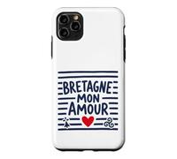 Bretagne Mon Amour Bretonne Breton Cœur Triskell et Hermine Coque pour iPhone 11 Pro Max