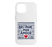 Bretagne Mon Amour Bretonne Breton Cœur Triskell et Hermine Coque pour iPhone 14