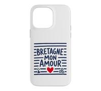 Bretagne Mon Amour Bretonne Breton Cœur Triskell et Hermine Coque pour iPhone 14 Pro Max