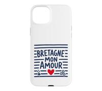 Bretagne Mon Amour Bretonne Breton Cœur Triskell et Hermine Coque pour iPhone 15 Plus