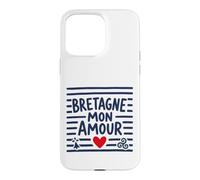 Bretagne Mon Amour Bretonne Breton Cœur Triskell et Hermine Coque pour iPhone 15 Pro Max