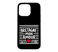Bretagne Mon Amour Bretonne Breton Cœur Triskell et Hermine Coque pour iPhone 15 Pro Max