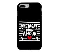 Bretagne Mon Amour Bretonne Breton Cœur Triskell et Hermine Coque pour iPhone 7 Plus/8 Plus