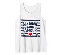 Bretagne Mon Amour Bretonne Breton Cœur Triskell et Hermine Débardeur