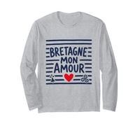 Bretagne Mon Amour Bretonne Breton Cœur Triskell et Hermine Manche Longue