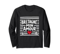 Bretagne Mon Amour Bretonne Breton Cœur Triskell et Hermine Manche Longue