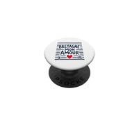 Bretagne Mon Amour Bretonne Breton Cœur Triskell et Hermine PopSockets PopGrip Adhésif