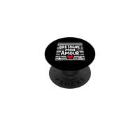 Bretagne Mon Amour Bretonne Breton Cœur Triskell et Hermine PopSockets PopGrip Adhésif