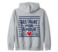 Bretagne Mon Amour Bretonne Breton Cœur Triskell et Hermine Sweat à Capuche