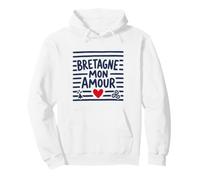 Bretagne Mon Amour Bretonne Breton Cœur Triskell et Hermine Sweat à Capuche