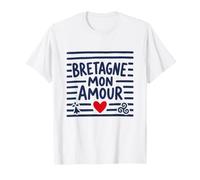 Bretagne Mon Amour Bretonne Breton Cœur Triskell et Hermine T-Shirt