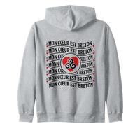 Bretagne Mon Cœur Breton Bretonne Triskell Breizh Sweat à Capuche