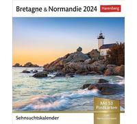 Bretagne & Normandie Calendrier 2024 53 cartes postales dans un calendrier hebdomadaire avec flair de vacances. Calendrier de table photo pour une touche de France dans ... Cartes postales (calendrier
