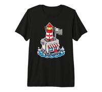 Bretagne Phare Breton Mer Bretonne Océan Drapeau Gwenn Ha du T-Shirt Haut de Gamme